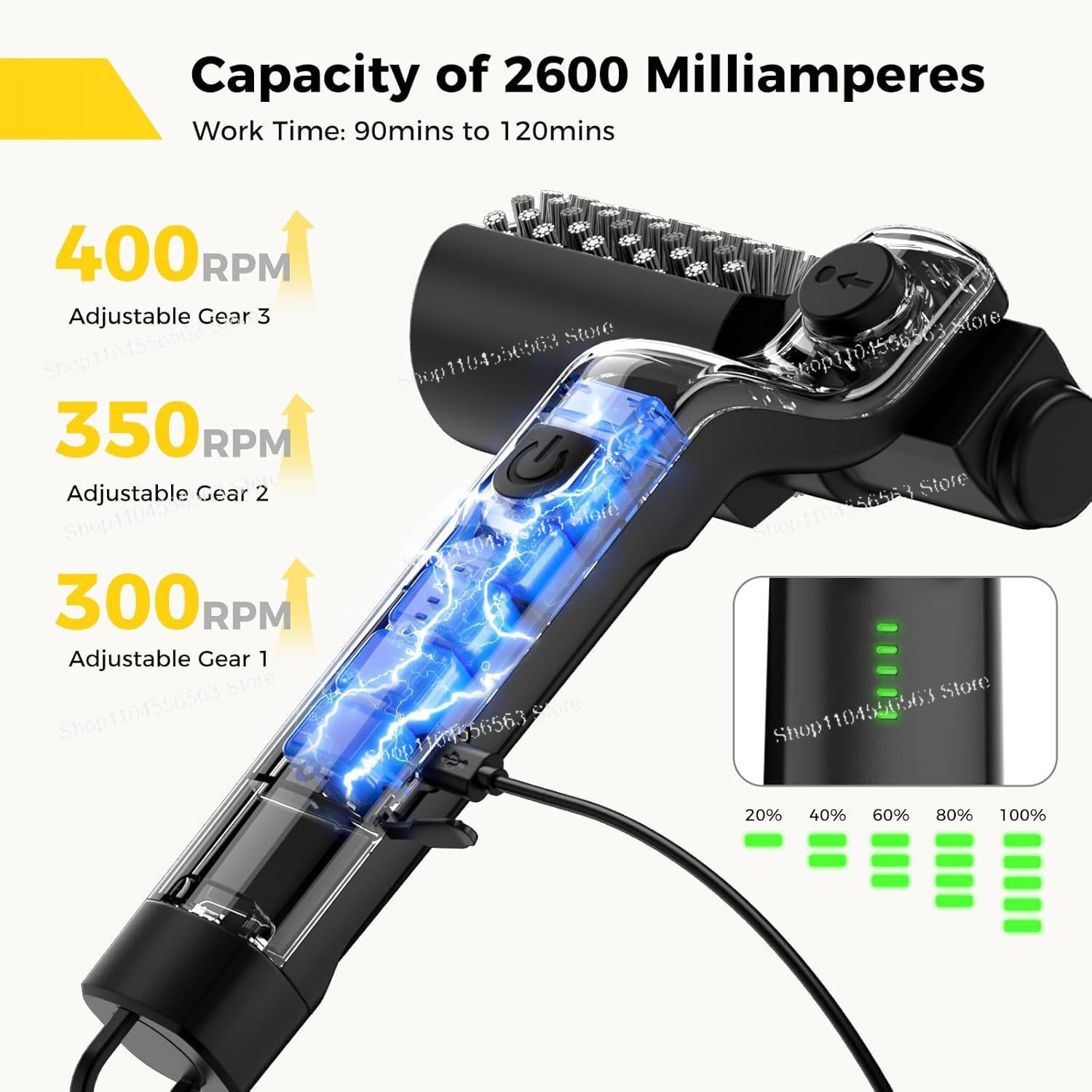 Outdoor Power Grill - New Powerful Electric Grill Brush –
