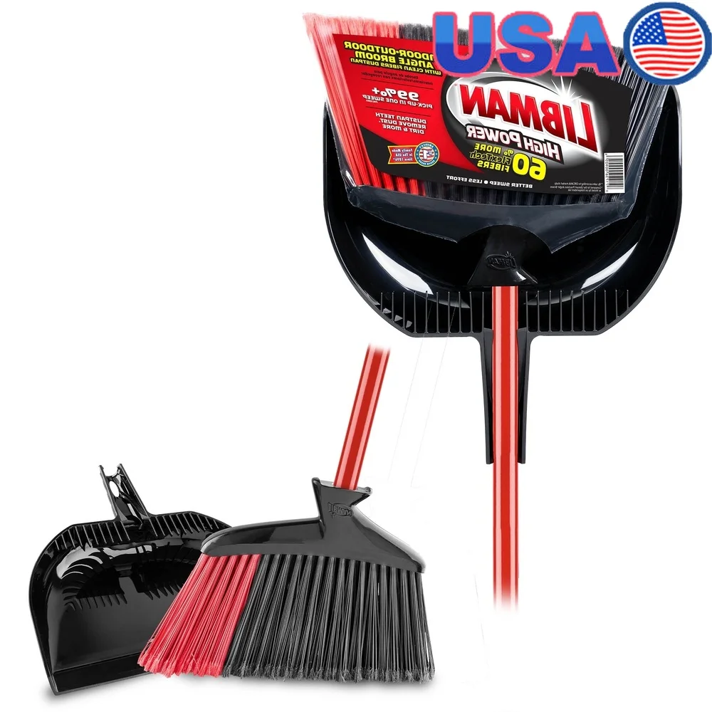 Outdoor Power Broom - High Power 13.75in Steel Handle Broom