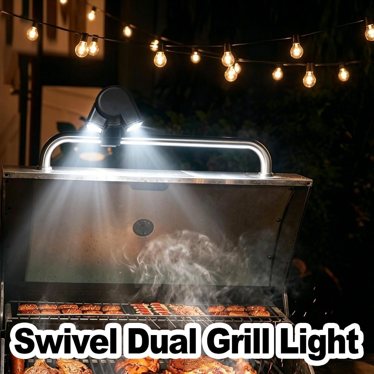 LED Dual Head Grill Light Batt - Outdoor Power Grill บทวิจารณ์และราคา