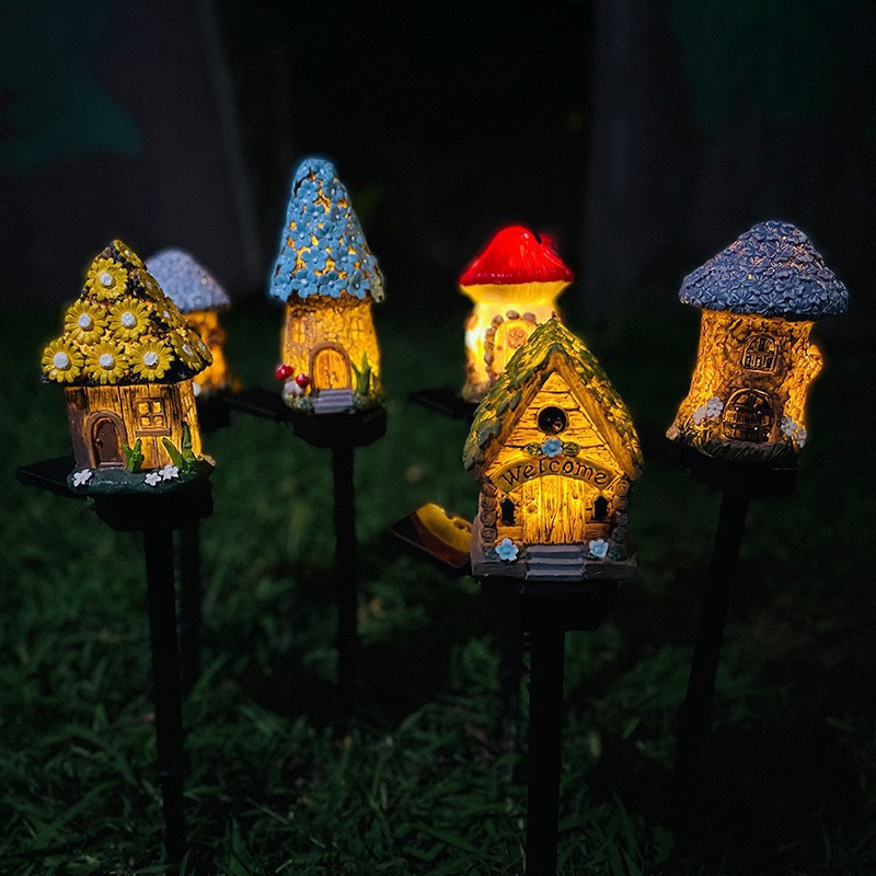 Solar Powered Mushroom Lights  - Outdoor Yard Power Stake บทวิจารณ์และราคา
