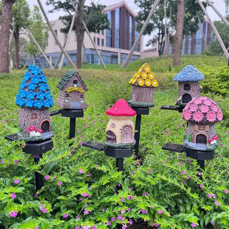 Solar Powered Mushroom Lights  - Outdoor Yard Power Stake บทวิจารณ์และราคา