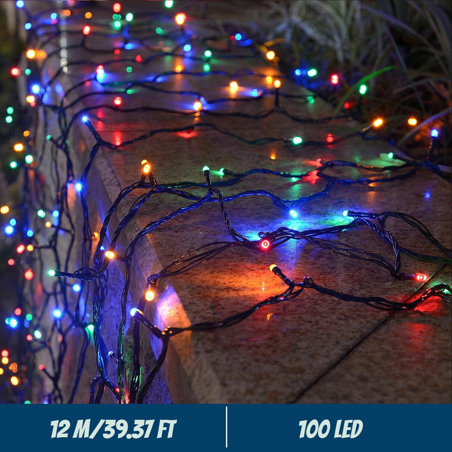 LED Solar String Lights 300LED - Outdoor Solar Power Xmas Lights บทวิจารณ์และราคา