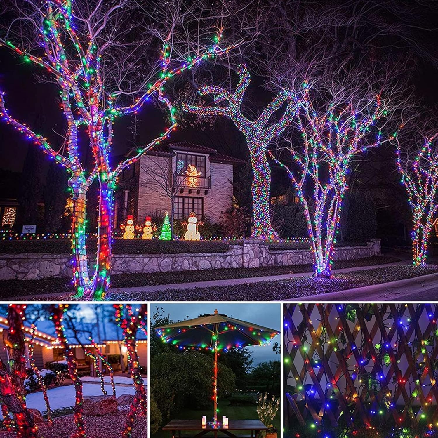 LED Solar String Lights 300LED - Outdoor Solar Power Xmas Lights บทวิจารณ์และราคา