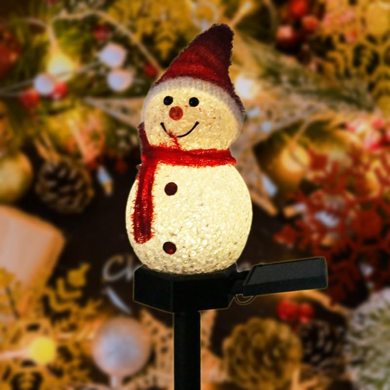 LED Snowman Solar Garden Light - Outdoor Yard Power Stake บทวิจารณ์และราคา