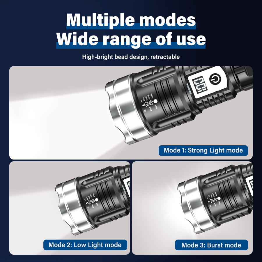 High Power 200000LM LED Flashl - Outdoor Power For Lights บทวิจารณ์และราคา