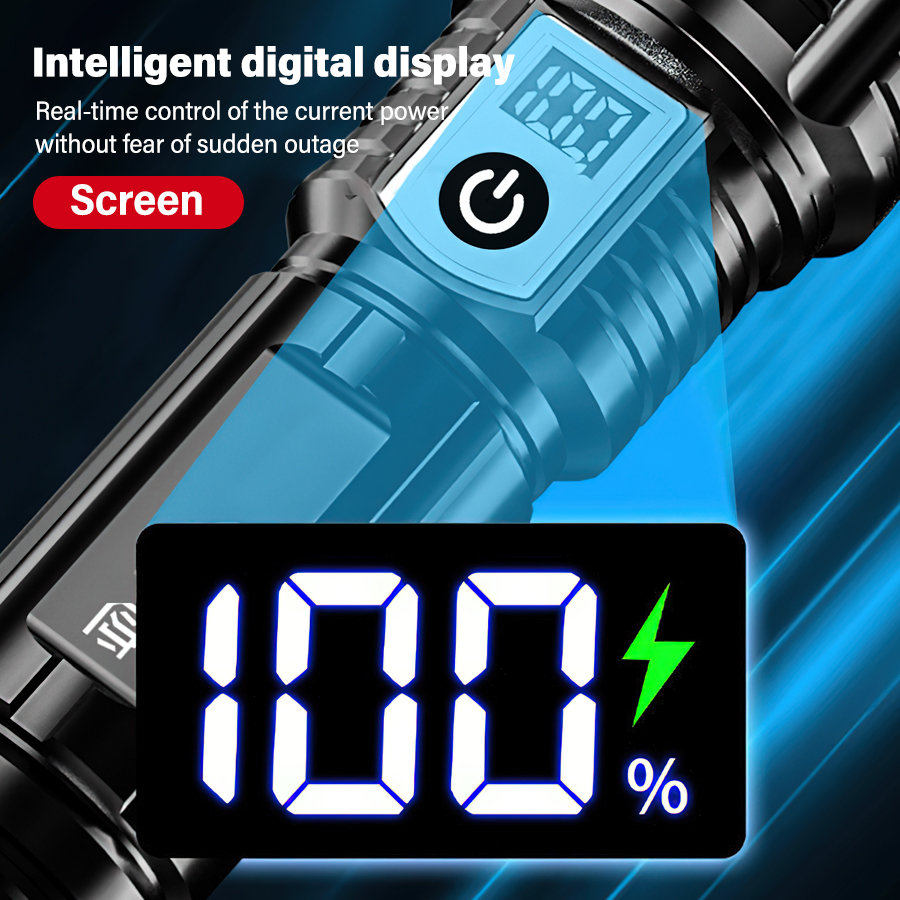 High Power 200000LM LED Flashl - Outdoor Power For Lights บทวิจารณ์และราคา