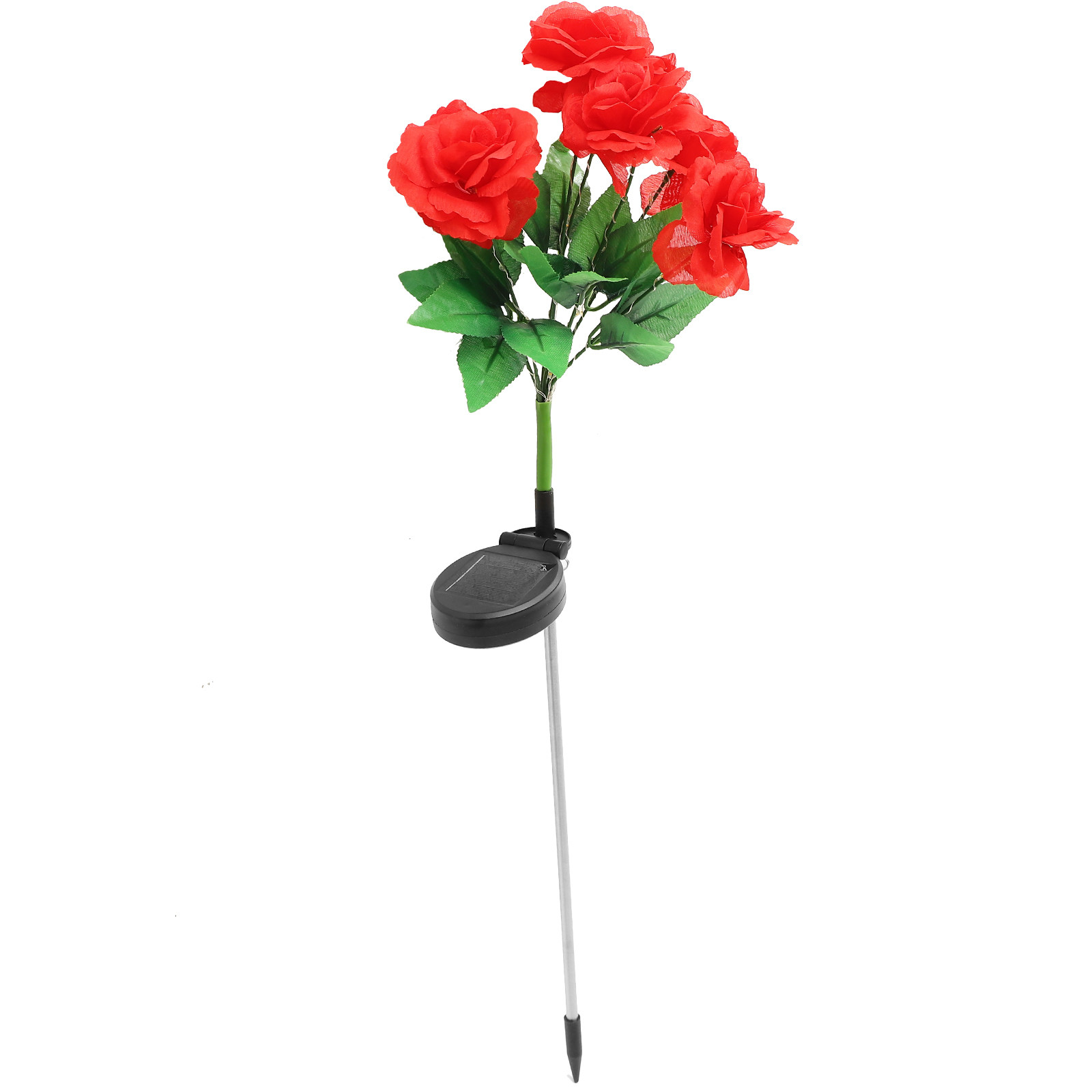 Solar Powered 7-Head Rose Flow - Outdoor Yard Power Stake บทวิจารณ์และราคา