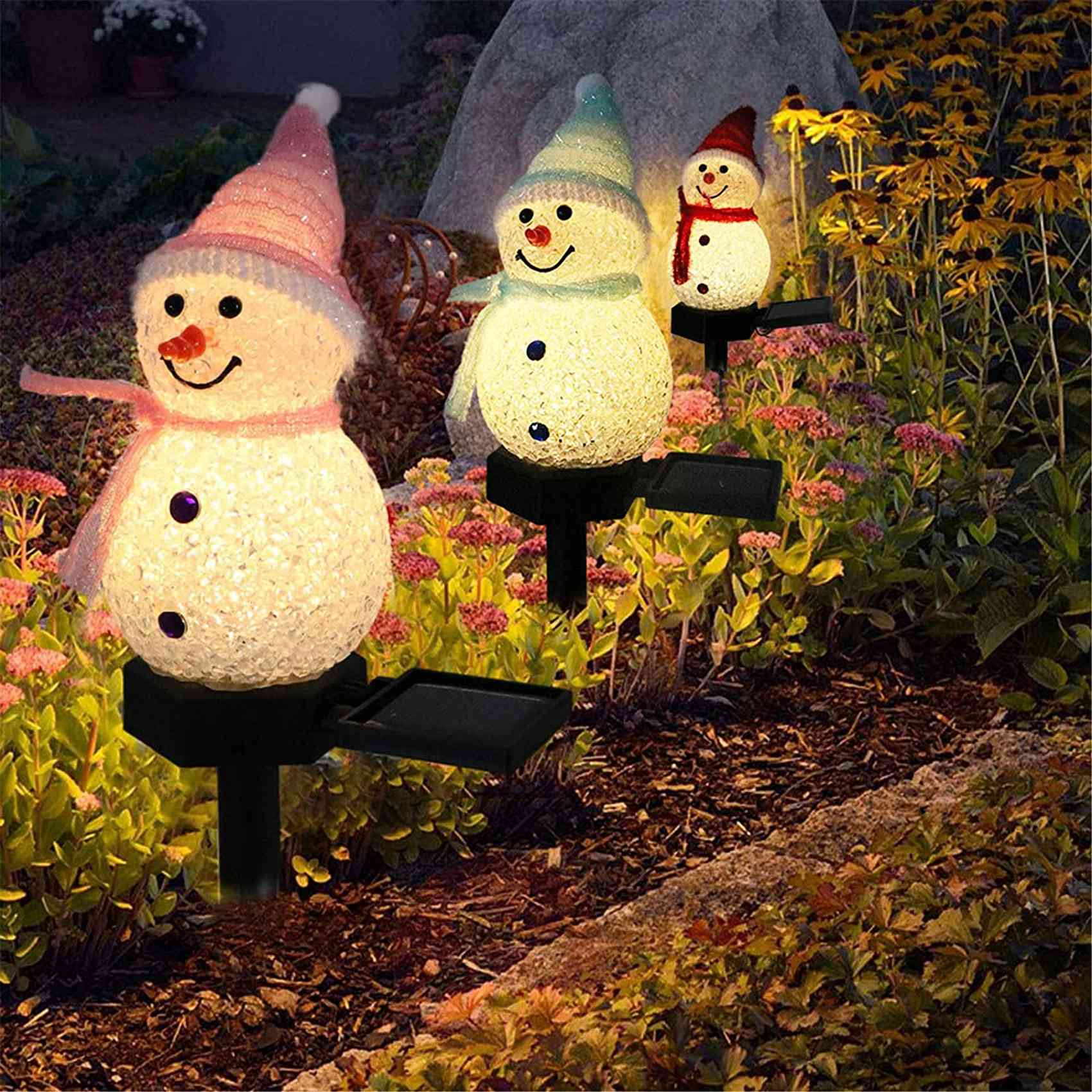 PZHI-Snowman Solar Lights Chri - Outdoor Solar Power Xmas Lights บทวิจารณ์และราคา