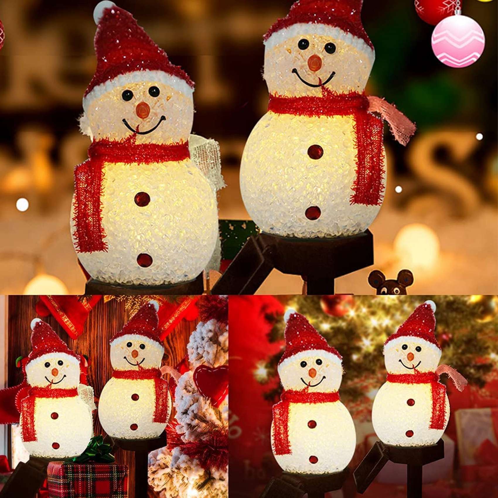 PZHI-Snowman Solar Lights Chri - Outdoor Solar Power Xmas Lights บทวิจารณ์และราคา