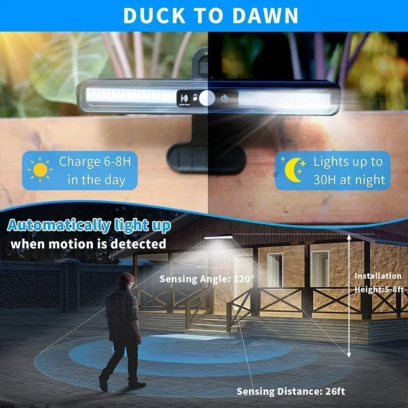 Clip On Solar Motion Lights Ou - Outdoor Power For Lights บทวิจารณ์และราคา