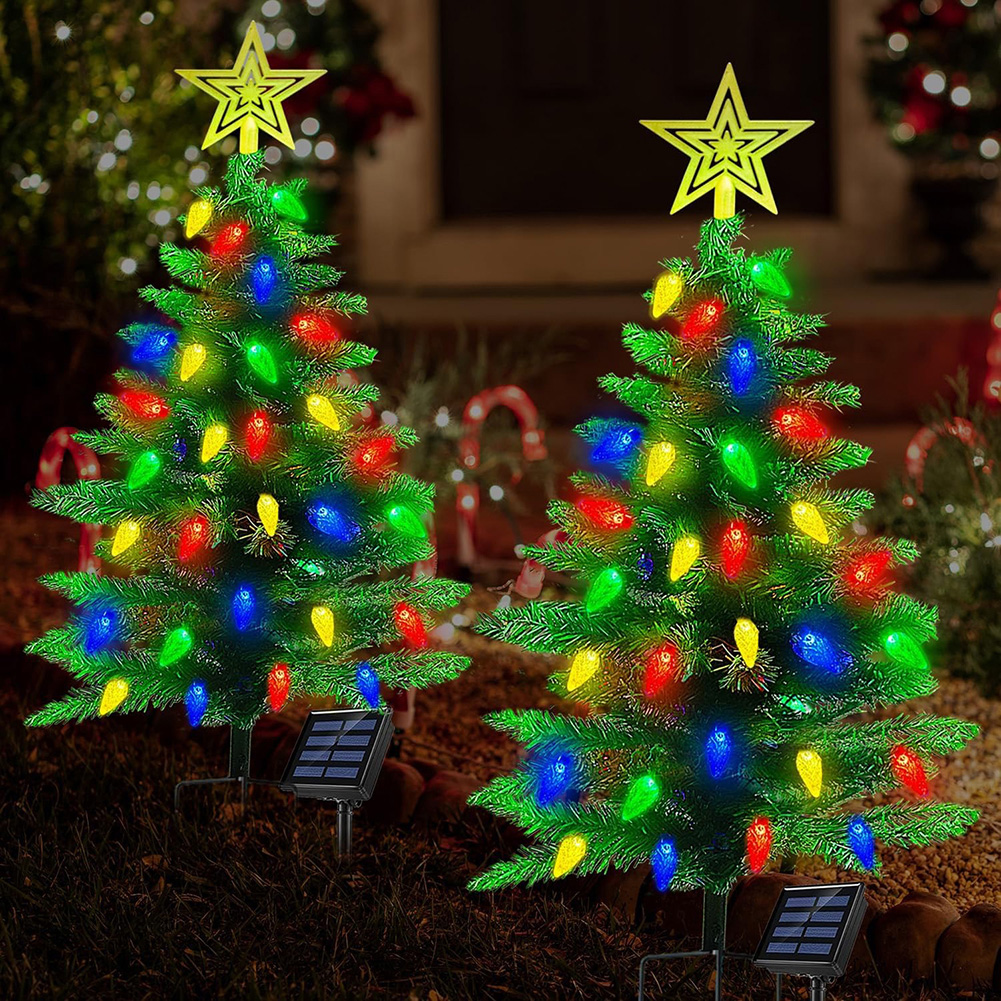 Xmas Tree Garden Decorative Le - Outdoor Solar Power Xmas Lights บทวิจารณ์และราคา