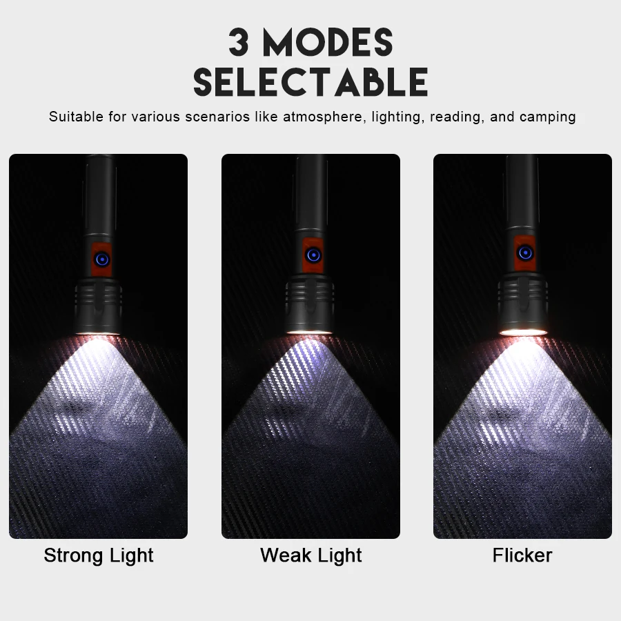 High Power LED Flashlight USB  - Outdoor Power For Lights บทวิจารณ์และราคา