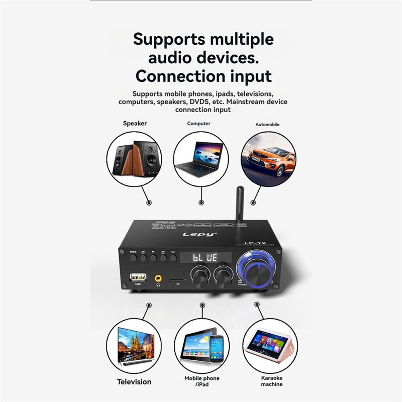 Lepy LP-T2 Hifi Audio Amplifie - Outdoor Power Amplifier บทวิจารณ์และราคา