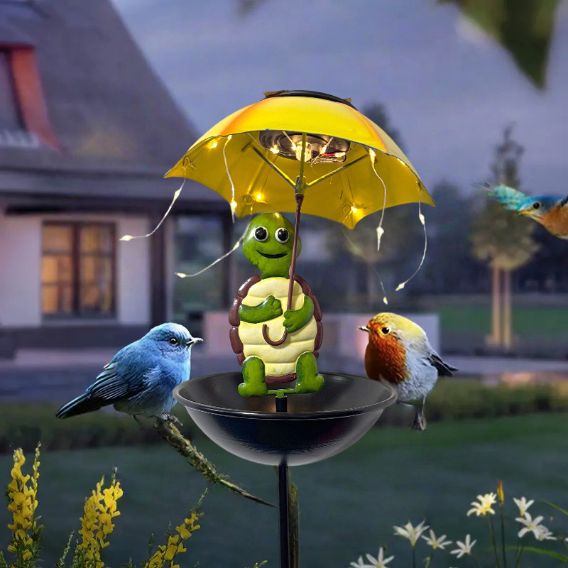 Solar-Powered Bird Feeder Ligh - Outdoor Yard Power Stake บทวิจารณ์และราคา