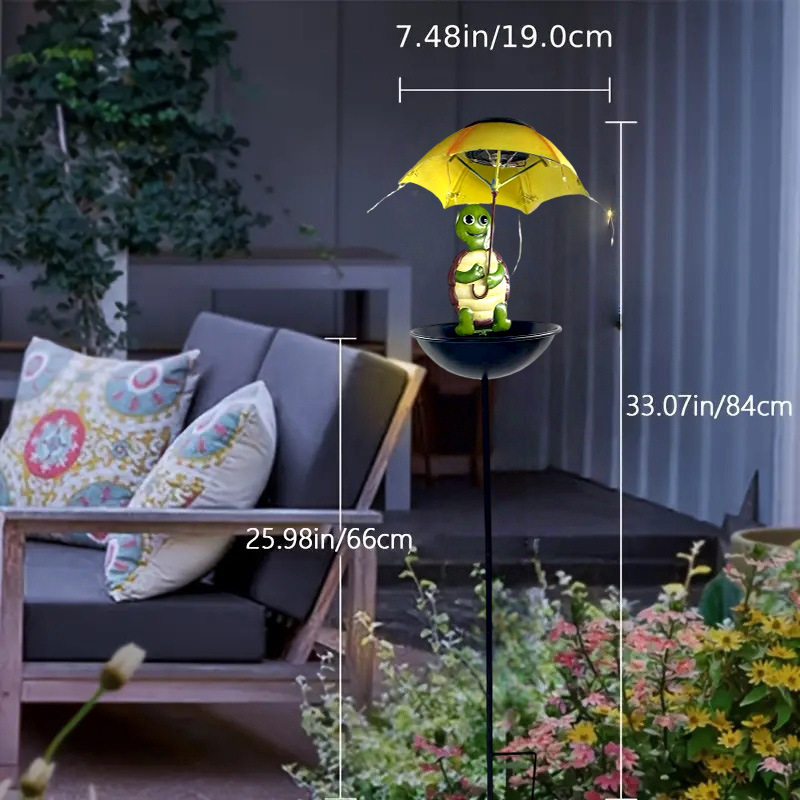 Solar-Powered Bird Feeder Ligh - Outdoor Yard Power Stake บทวิจารณ์และราคา