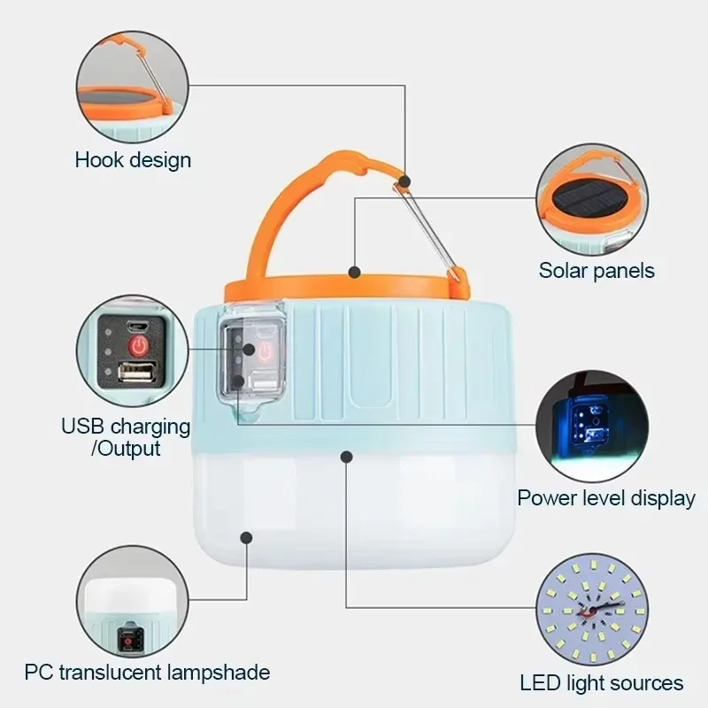 Solar Camping Lantern Recharge - Outdoor Power For Lights บทวิจารณ์และราคา
