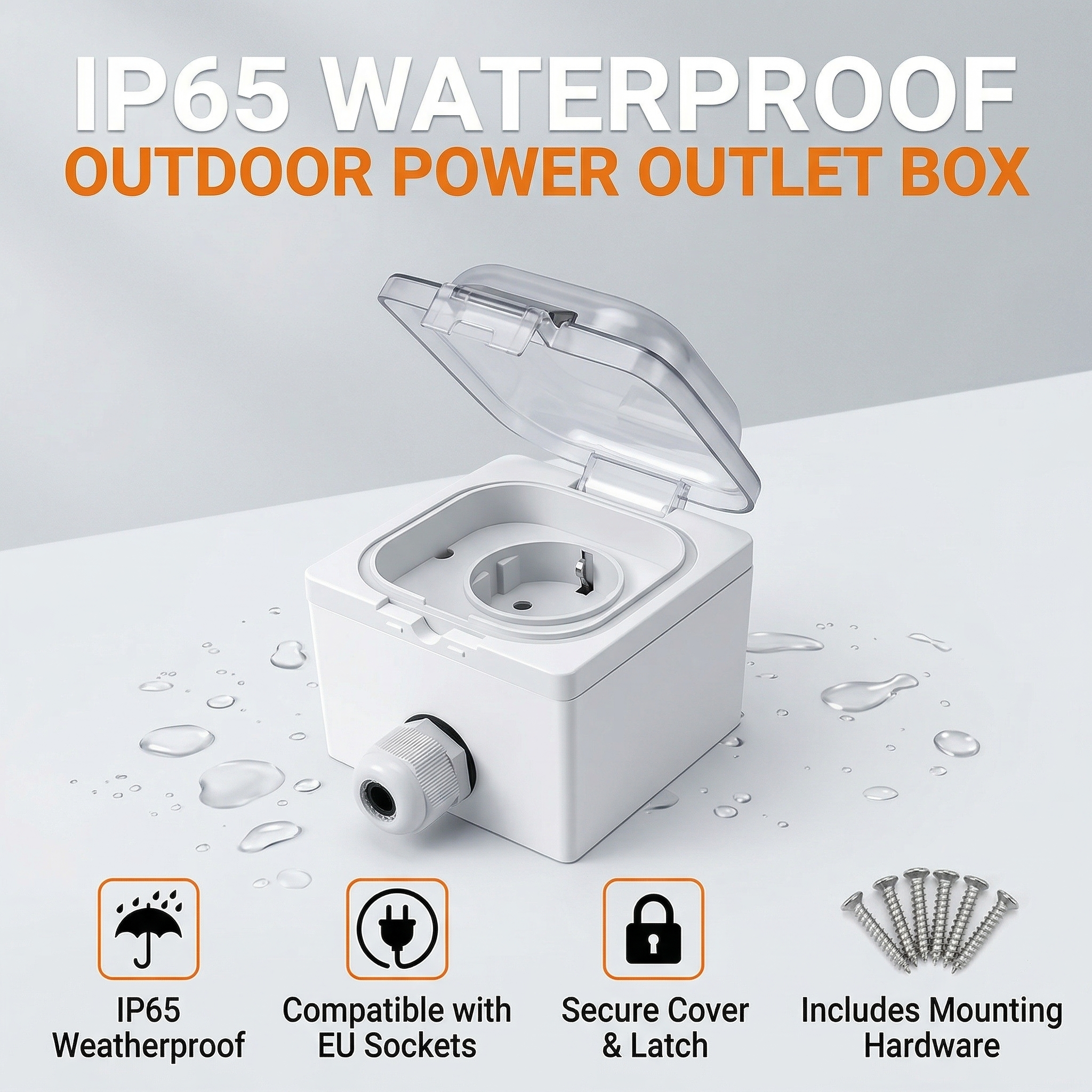 IP65 Waterproof Surface-Mount  - Outdoor Power Adapter บทวิจารณ์และราคา