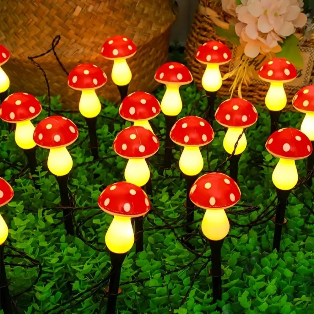 5M10LED/8M20LED Solar Powered  - Outdoor Yard Power Stake บทวิจารณ์และราคา