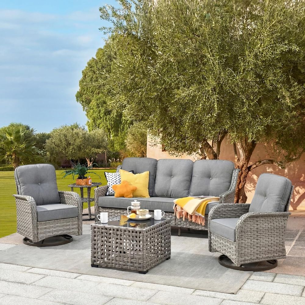 All-Weather Wicker 5-Piece Out - Outdoor Power Lift Chair บทวิจารณ์และราคา