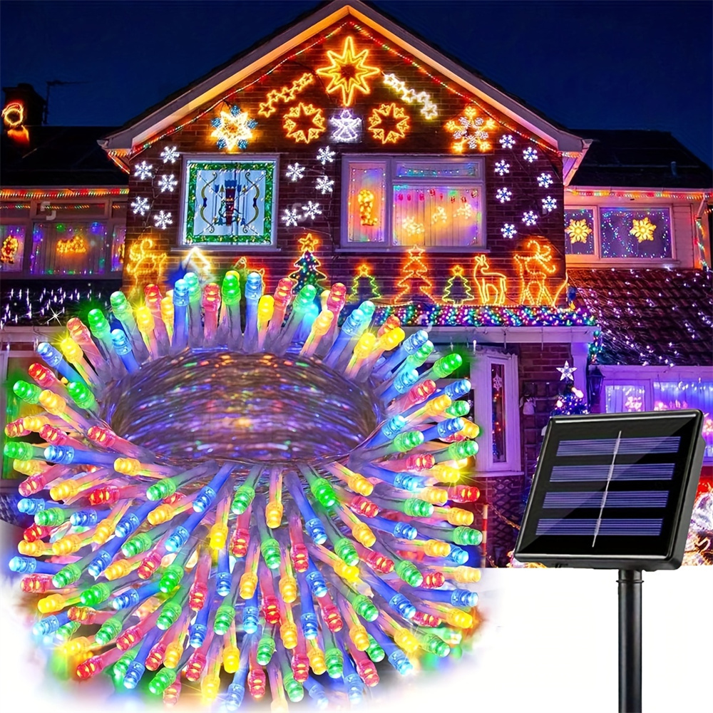 8 Modes Solar Powered LED Sola - Outdoor Solar Power Xmas Lights บทวิจารณ์และราคา