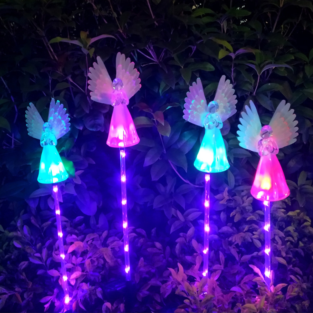 Solar Angel Stake Lights Solar - Outdoor Yard Power Stake บทวิจารณ์และราคา