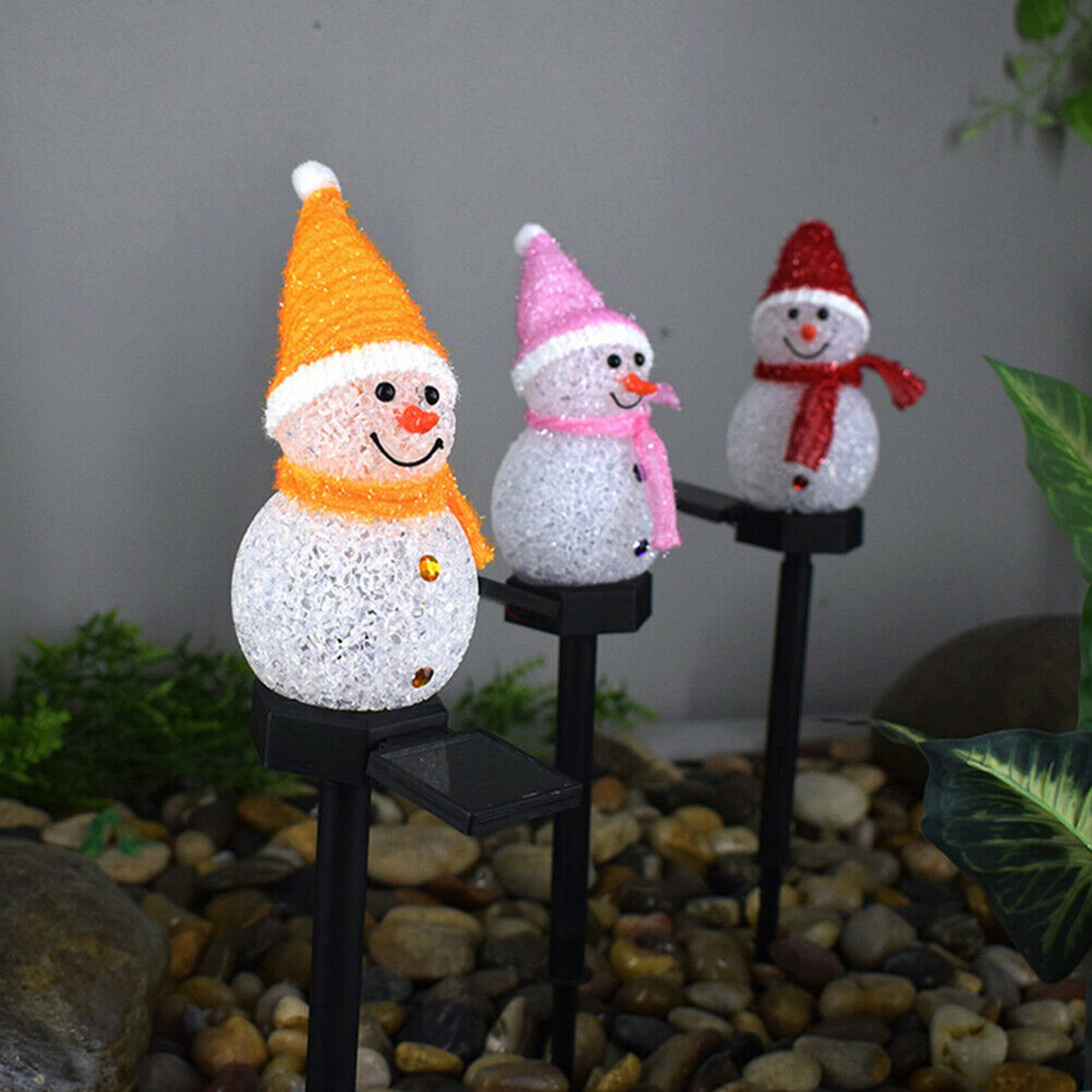 ABAH-Snowman Solar Lights Chri - Outdoor Solar Power Xmas Lights บทวิจารณ์และราคา