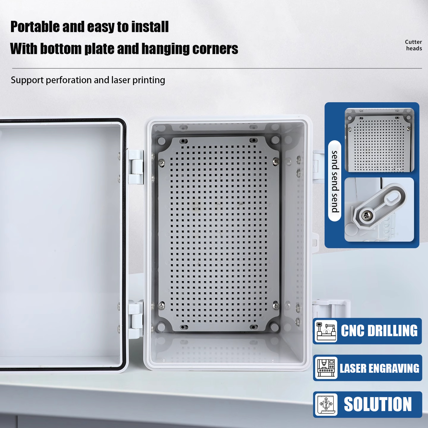 IP66 Waterproof Transparent/Gr - Outdoor Power Junction Box บทวิจารณ์และราคา