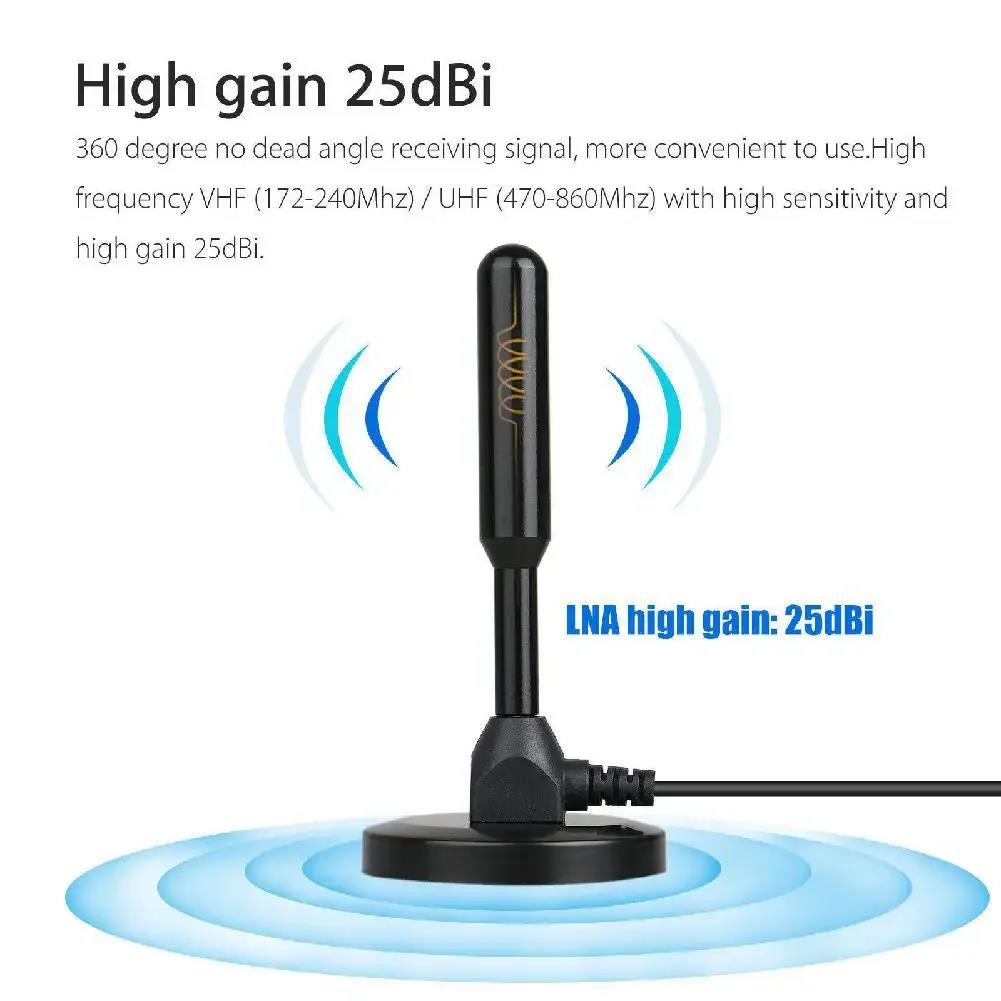 HD Digital TV Antenna Indoor H - Outdoor Power Amplifier บทวิจารณ์และราคา