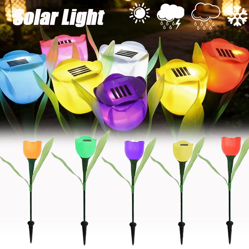 1-10PCS Solar Powered Tulip Gr - Outdoor Yard Power Stake บทวิจารณ์และราคา