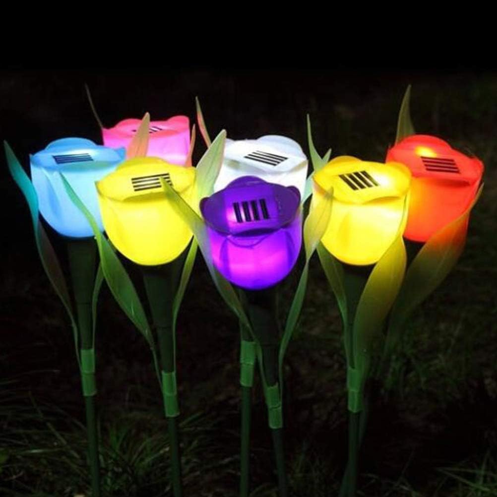 1-10PCS Solar Powered Tulip Gr - Outdoor Yard Power Stake บทวิจารณ์และราคา