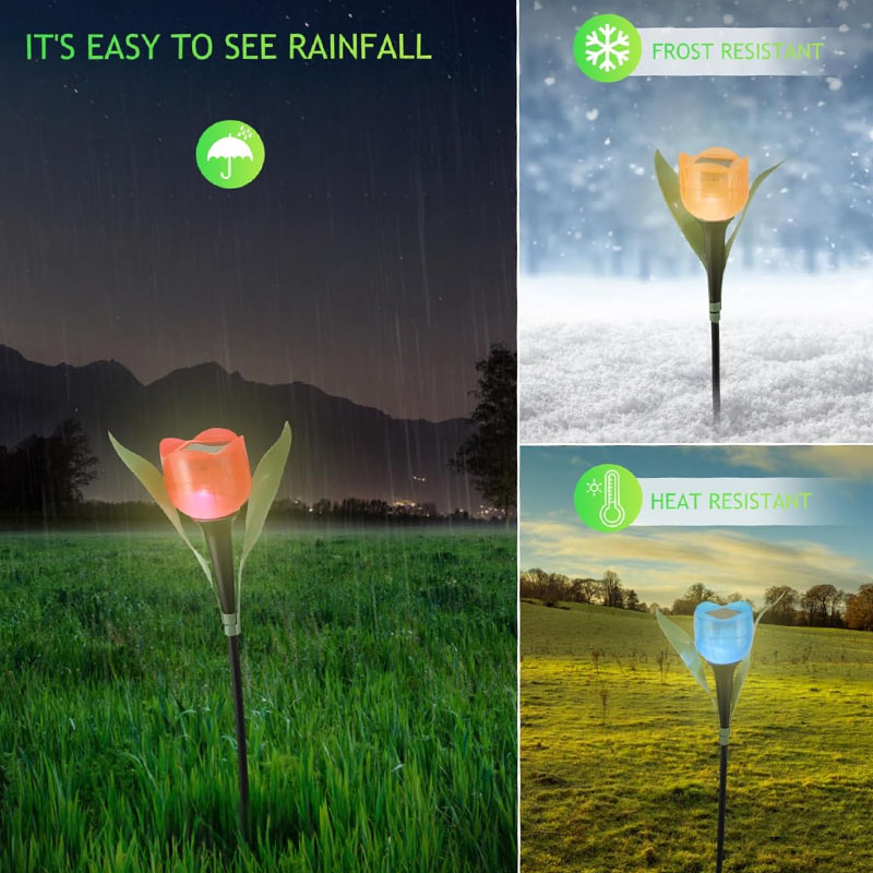 1-10PCS Solar Powered Tulip Gr - Outdoor Yard Power Stake บทวิจารณ์และราคา
