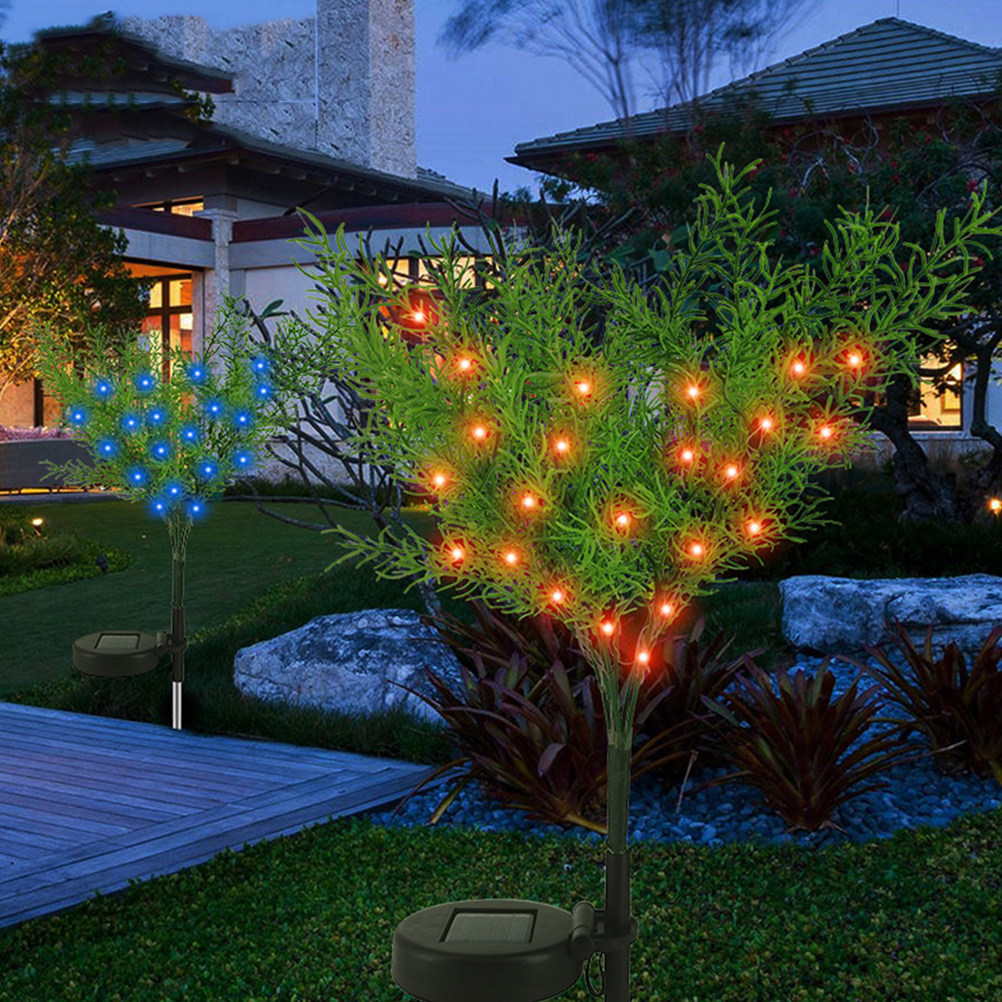 2pcs Solar-Powered Christmas T - Outdoor Solar Power Xmas Lights บทวิจารณ์และราคา