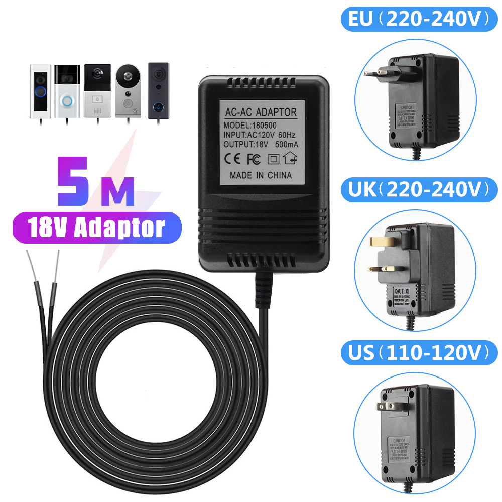 US UK EU Plug 18V AC to DC Tra - Outdoor Power Adapter Ring บทวิจารณ์และราคา