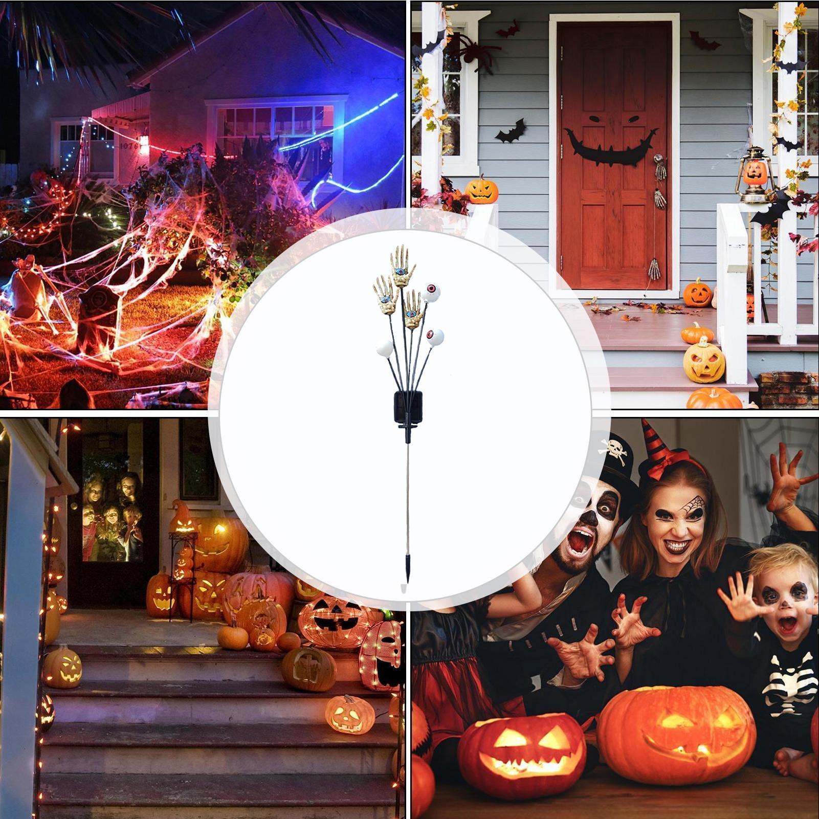 Hand Stake Lights Skeleton Han - Outdoor Yard Power Stake บทวิจารณ์และราคา