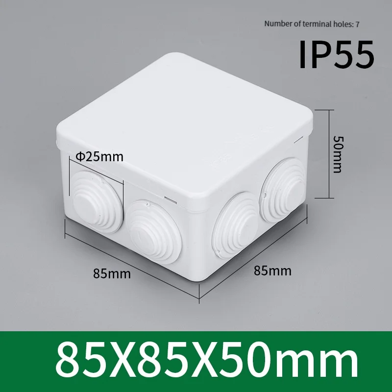 85 * 85 * 50 Outdoor Ip55 Plas - Outdoor Power Junction Box บทวิจารณ์และราคา