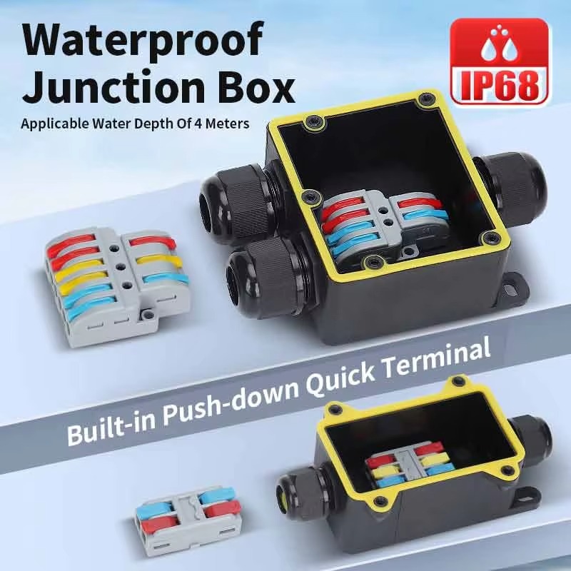 Junction Box Waterproof IP68 2 - Outdoor Power Junction Box บทวิจารณ์และราคา