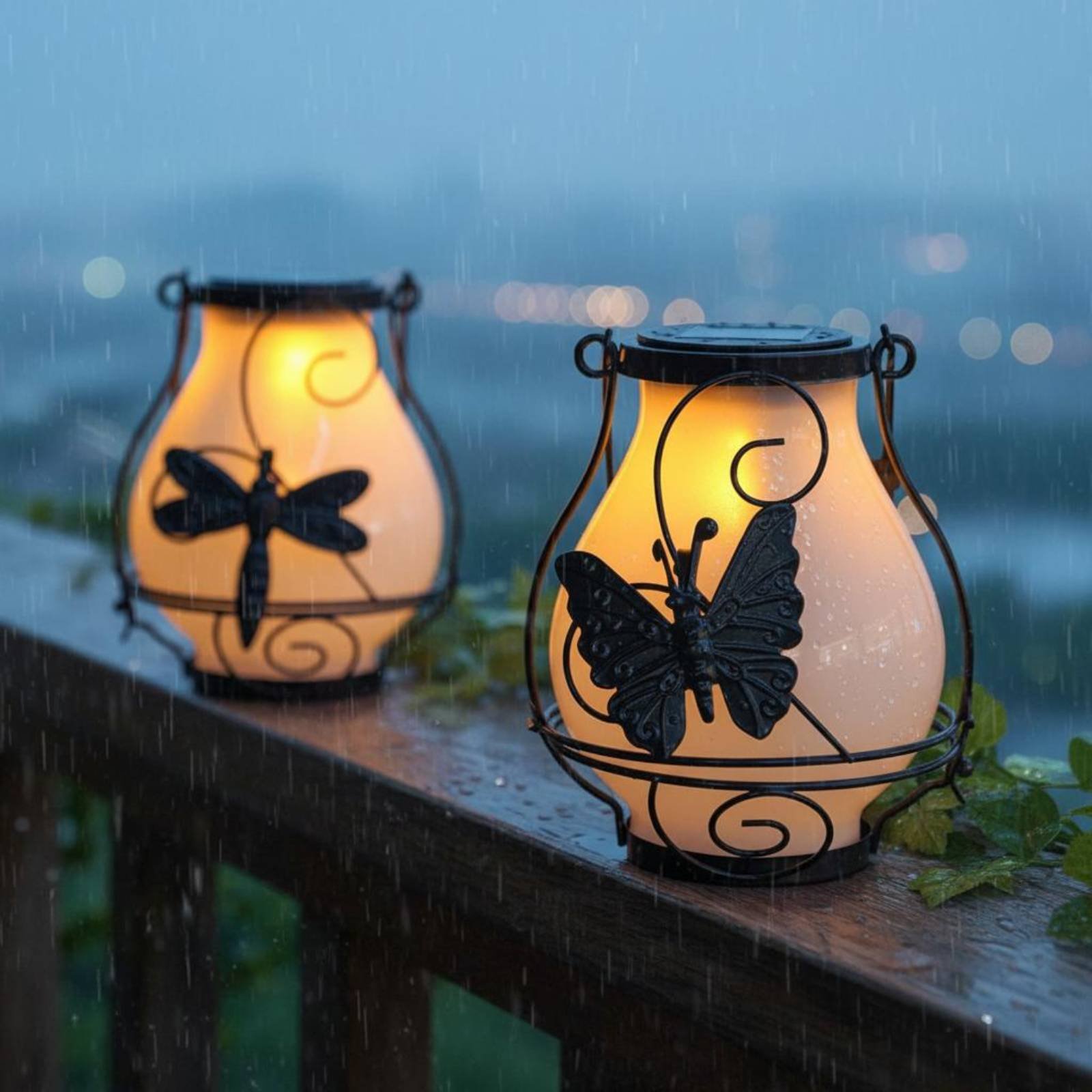 Solar Butterfly Lantern Waterp - Outdoor Power For Lights บทวิจารณ์และราคา