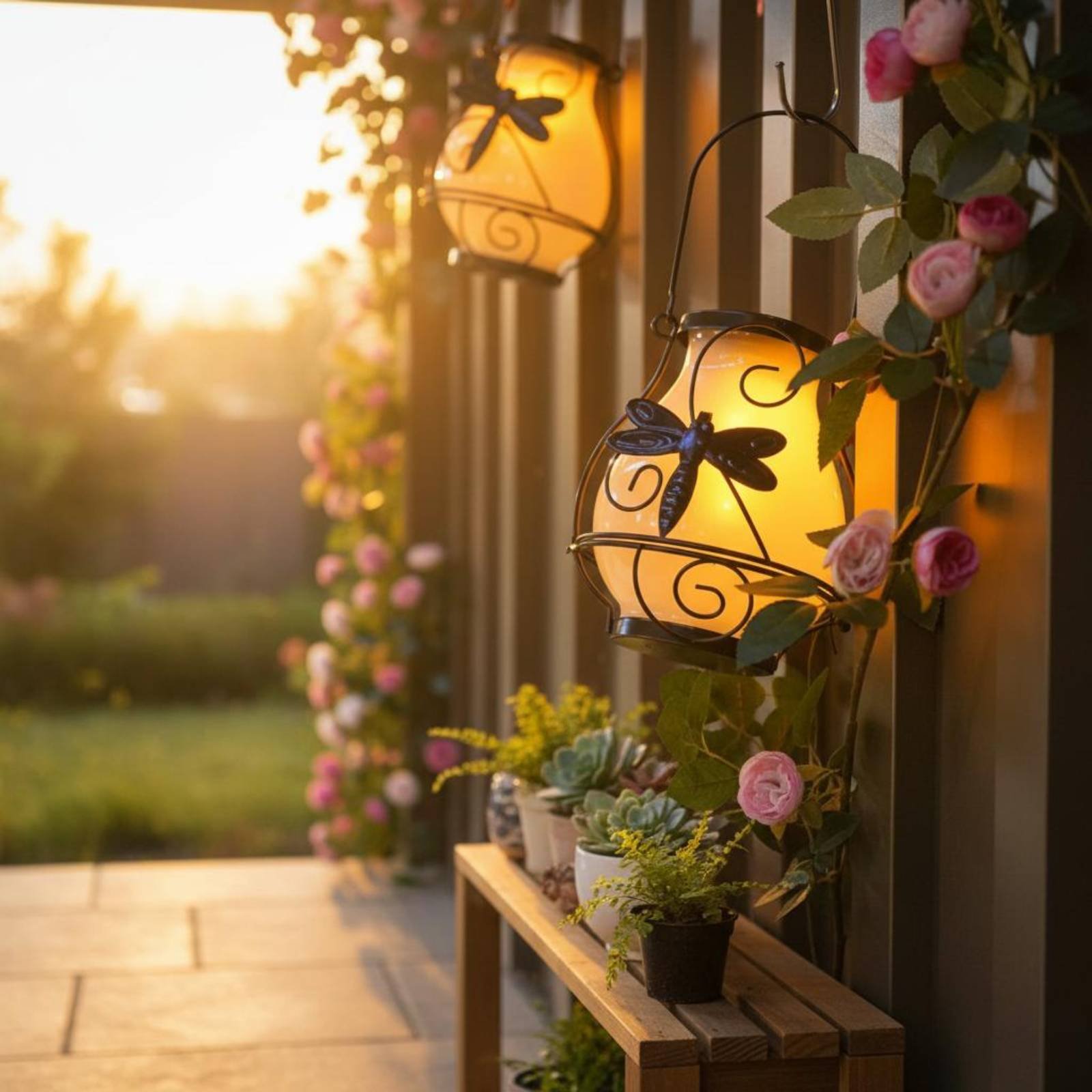 Solar Butterfly Lantern Waterp - Outdoor Power For Lights บทวิจารณ์และราคา