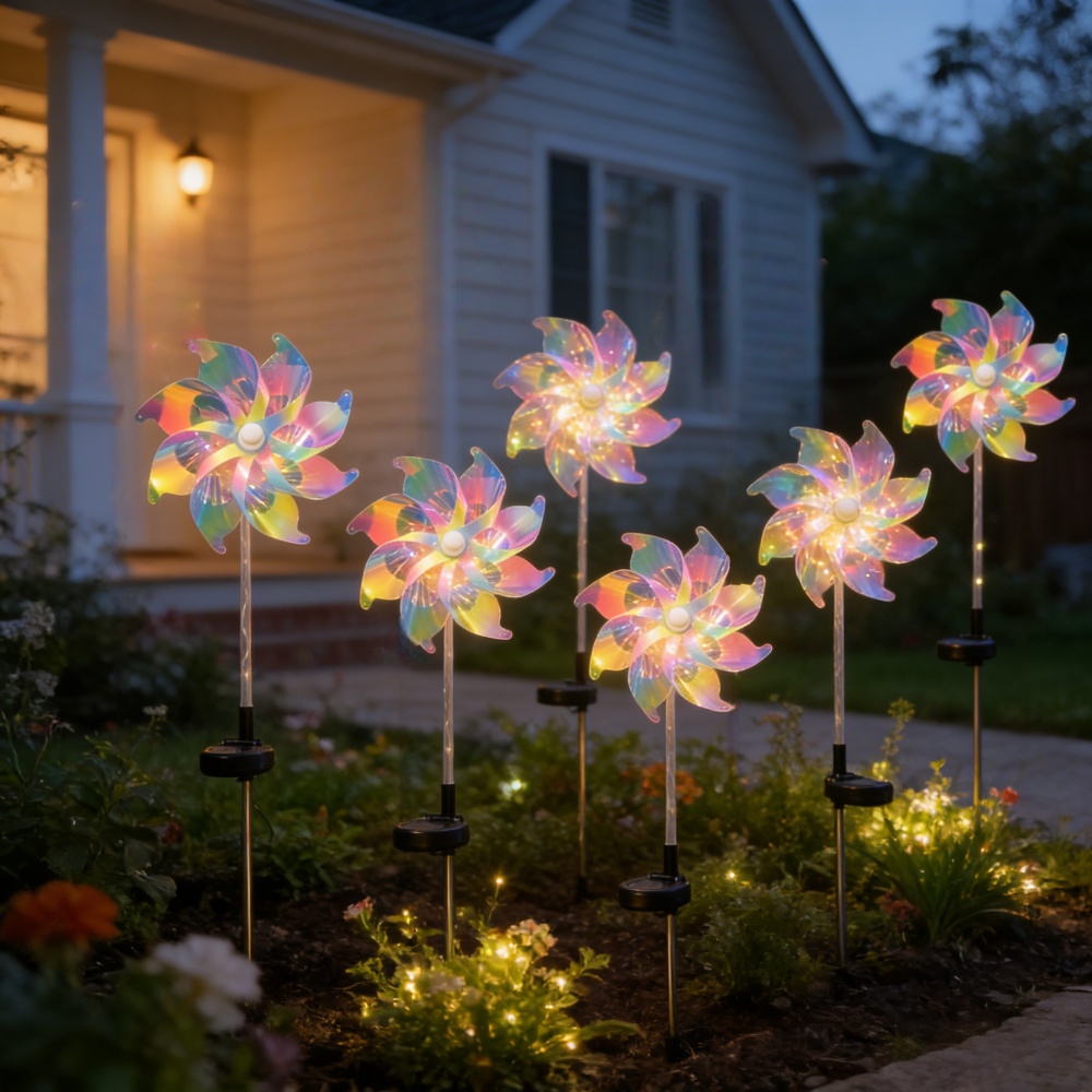 2PCS Colorful Solar Powered Wi - Outdoor Yard Power Stake บทวิจารณ์และราคา