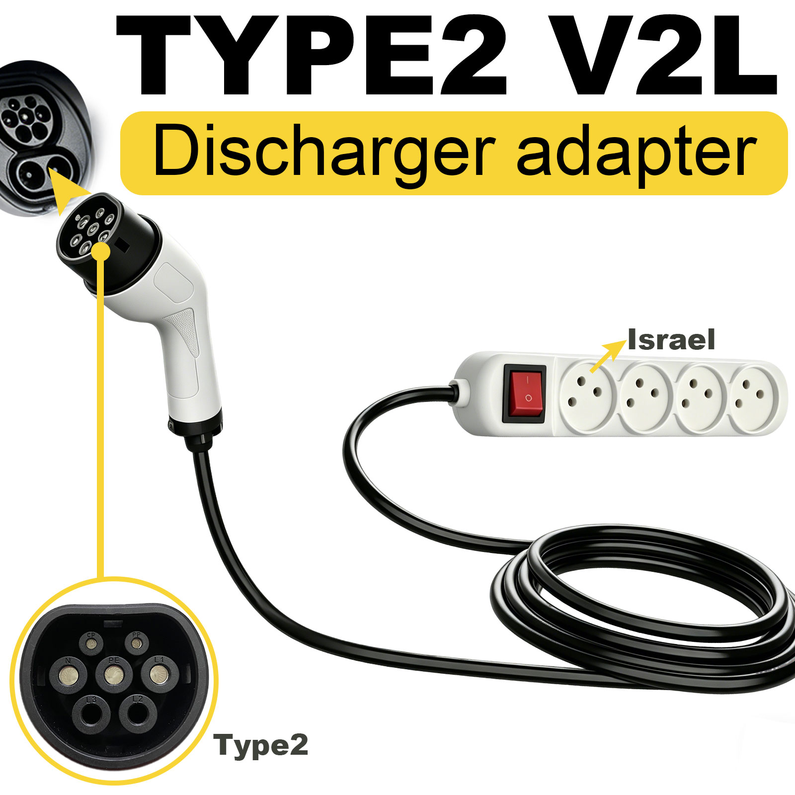 Type2 V2L Discharge Adapter Is - Outdoor Power Adapter บทวิจารณ์และราคา