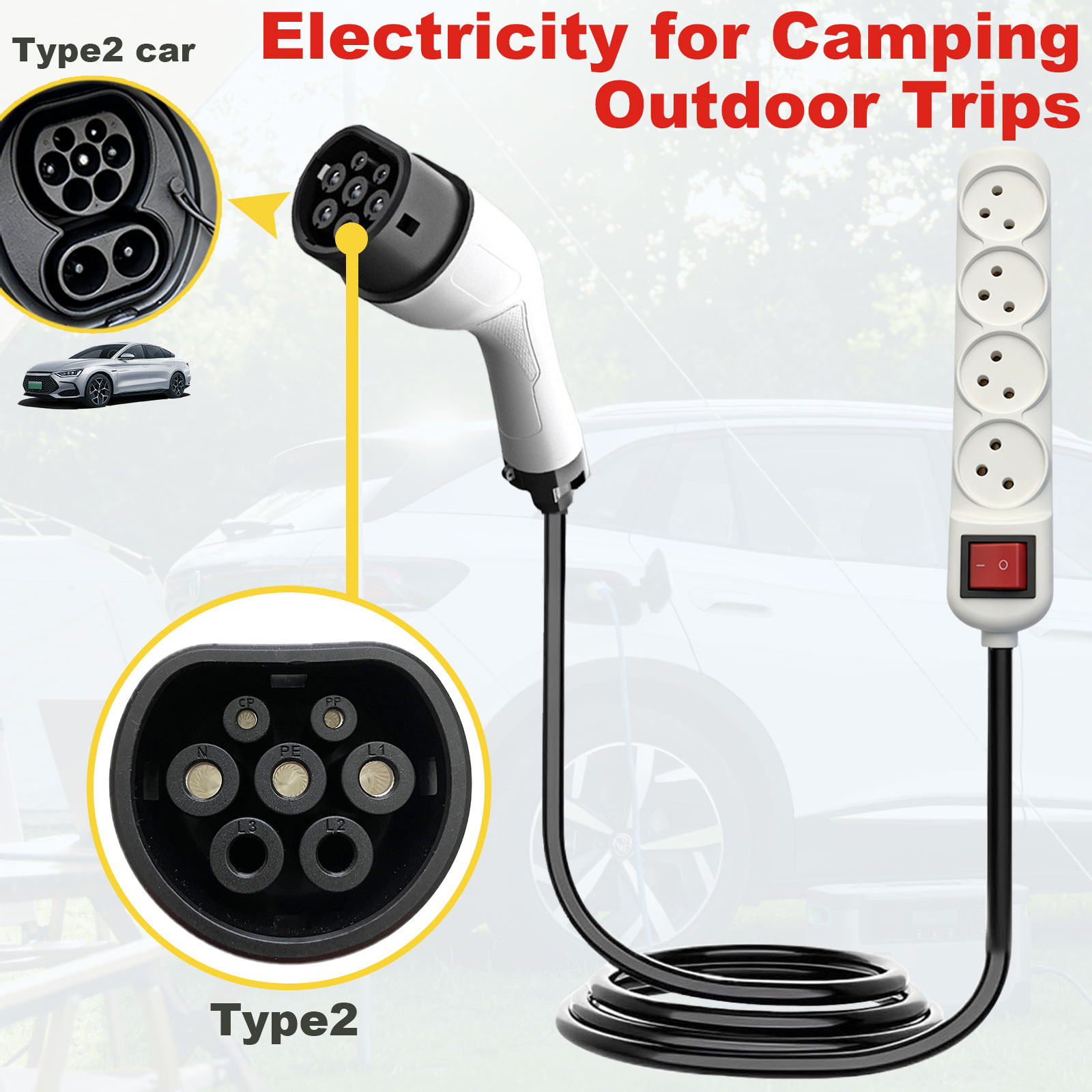 Type2 V2L Discharge Adapter Is - Outdoor Power Adapter บทวิจารณ์และราคา