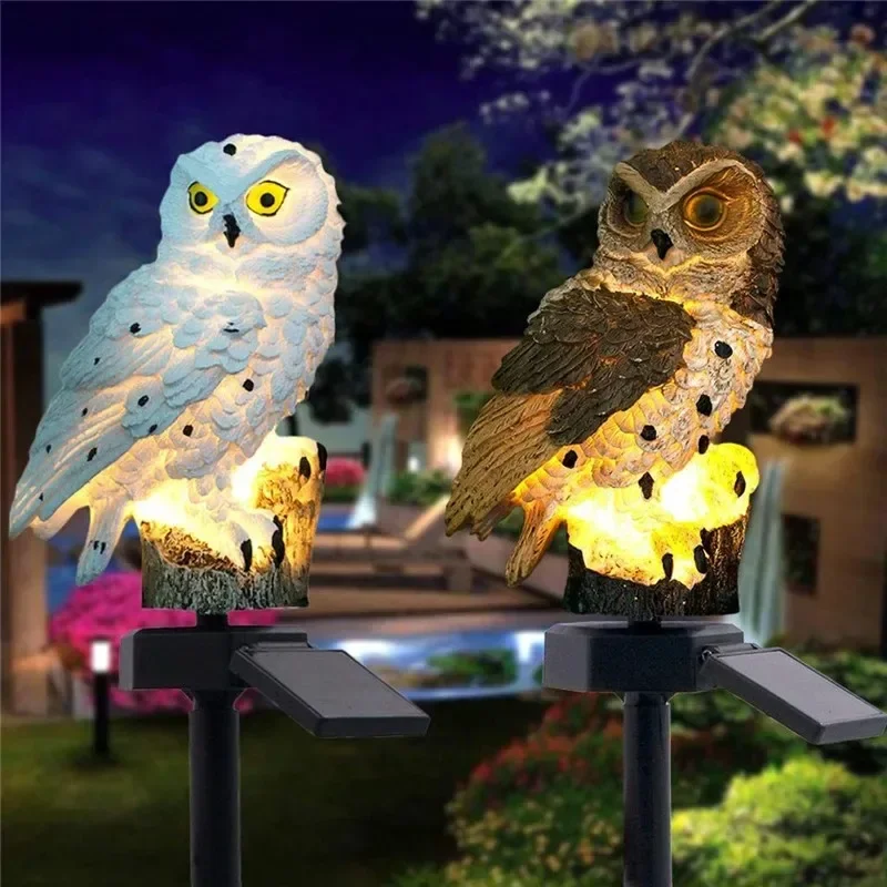 Solar Owl Statue Garden Light  - Outdoor Power For Lights บทวิจารณ์และราคา