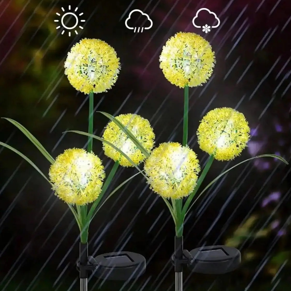 Outdoor Solar Dandelion Flower - Outdoor Yard Power Stake บทวิจารณ์และราคา