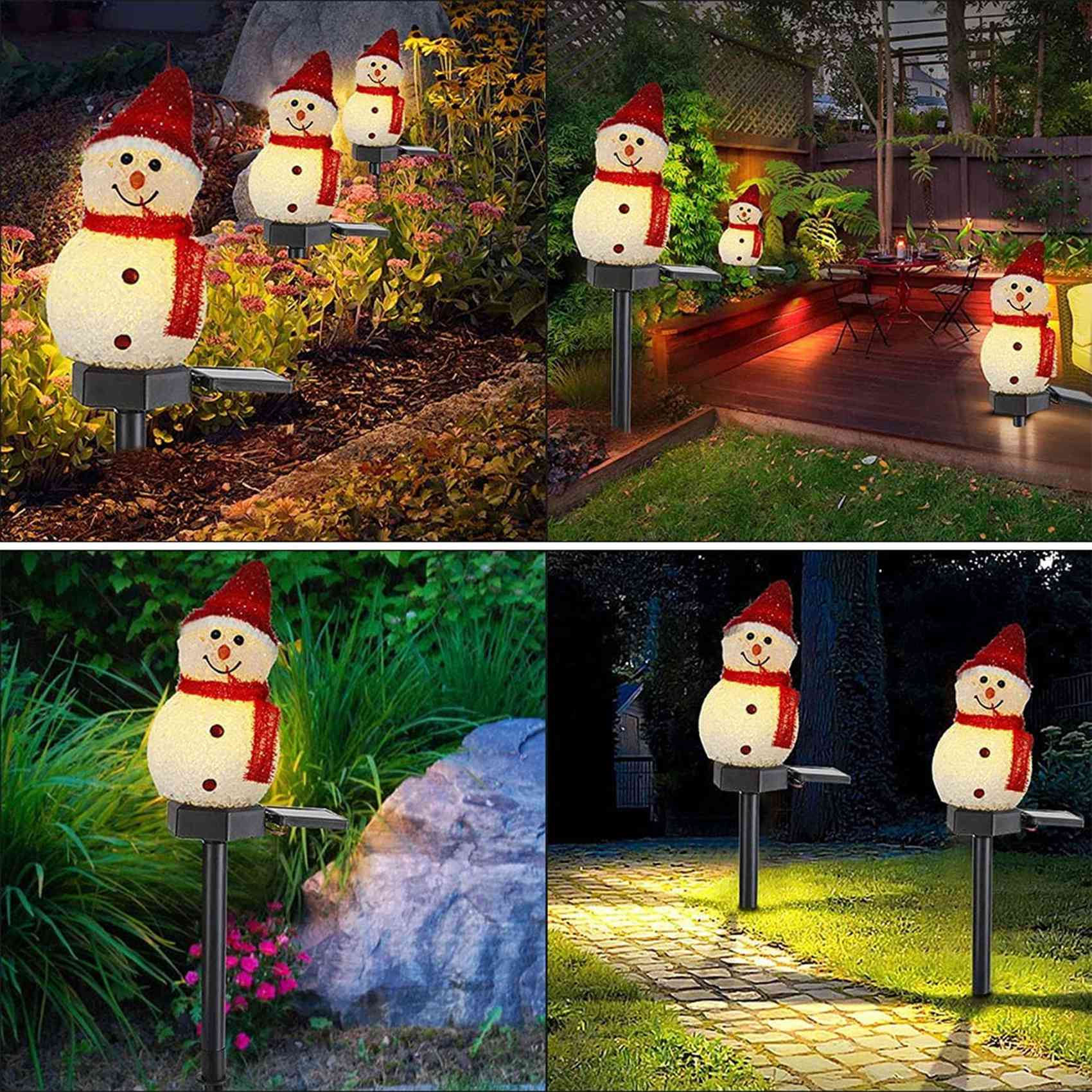 BAAR-Snowman Solar Lights Chri - Outdoor Solar Power Xmas Lights บทวิจารณ์และราคา
