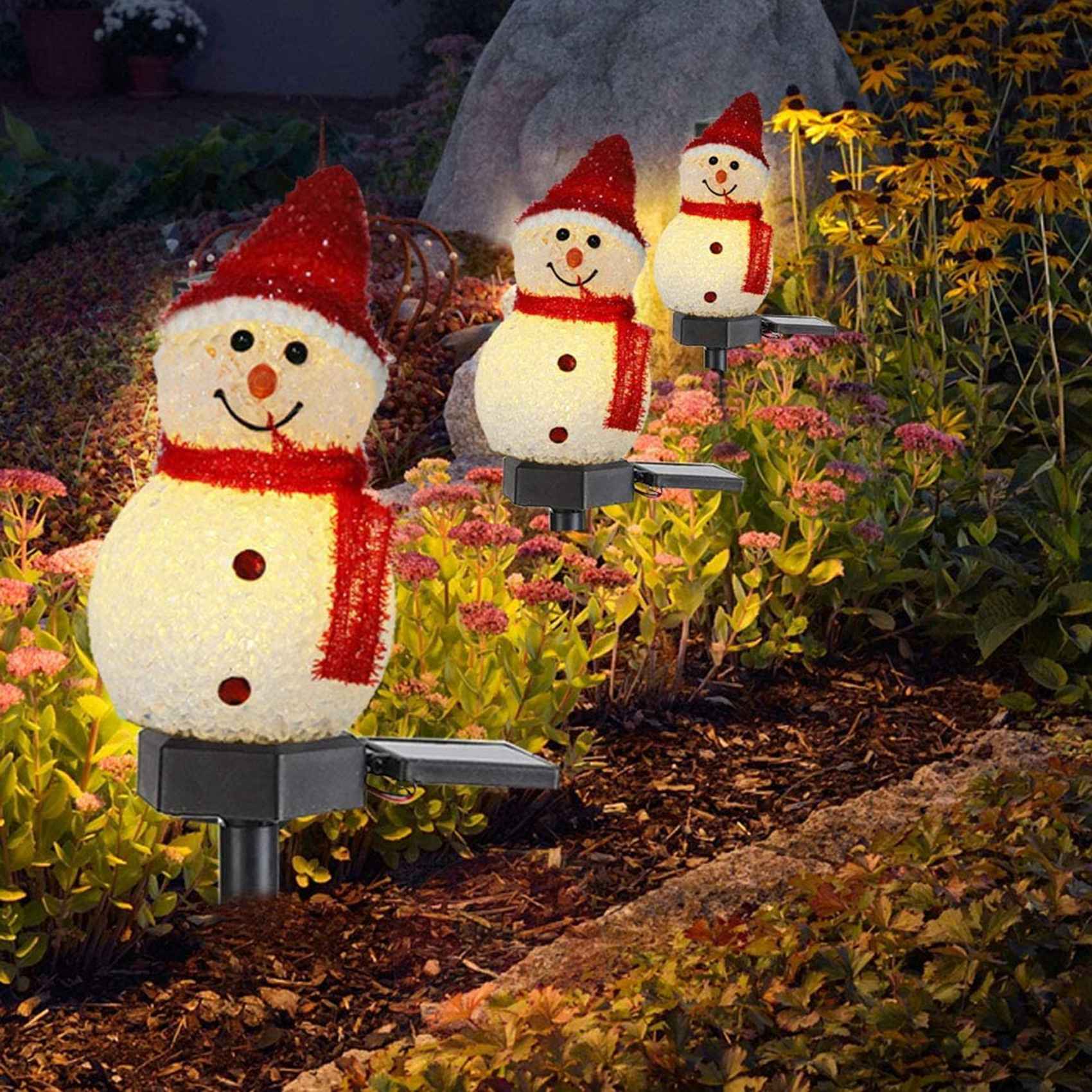 BAAR-Snowman Solar Lights Chri - Outdoor Solar Power Xmas Lights บทวิจารณ์และราคา