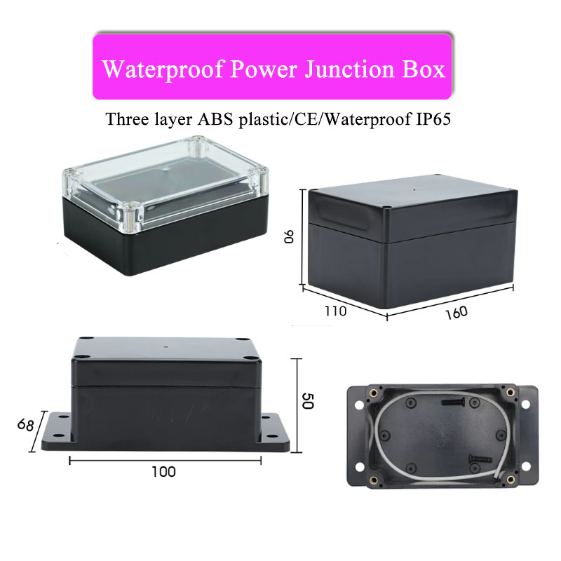 ABS Plastic Black Triple Water - Outdoor Power Junction Box บทวิจารณ์และราคา