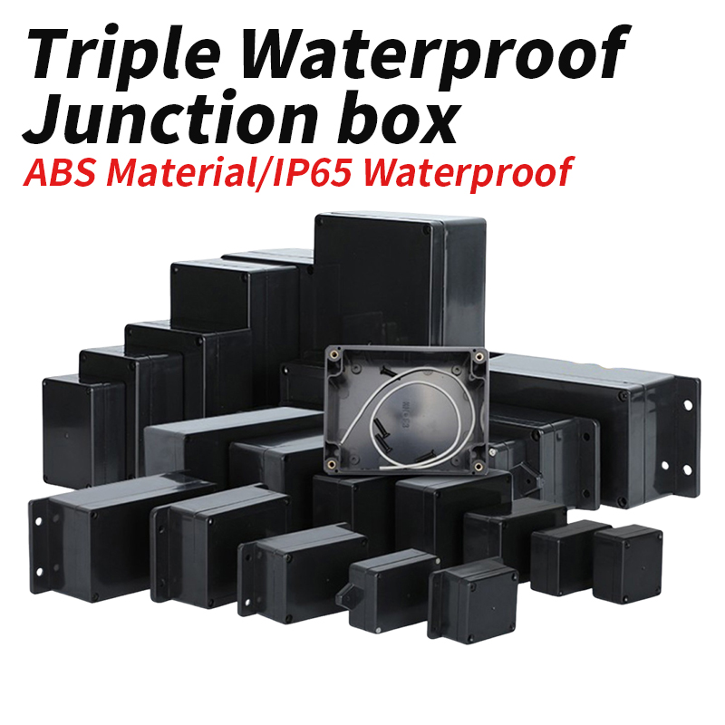 ABS Plastic Black Triple Water - Outdoor Power Junction Box บทวิจารณ์และราคา