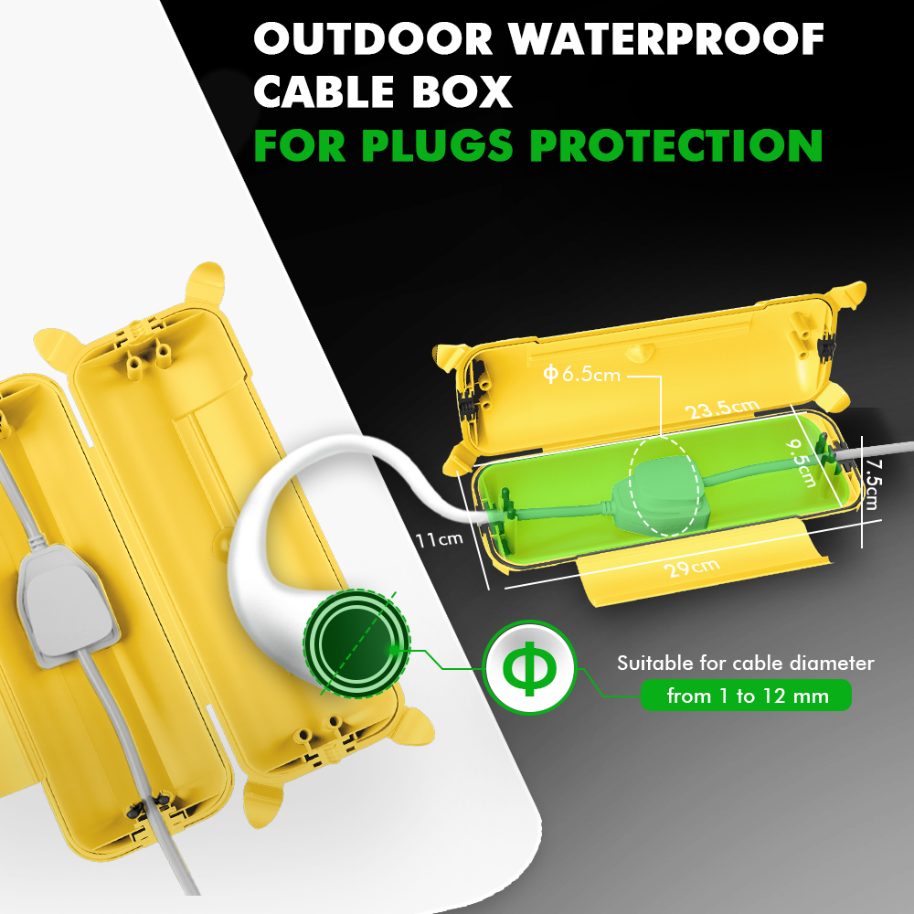 Outdoor Extension Cord Cover 2 - Outdoor Power Adapter Ring บทวิจารณ์และราคา