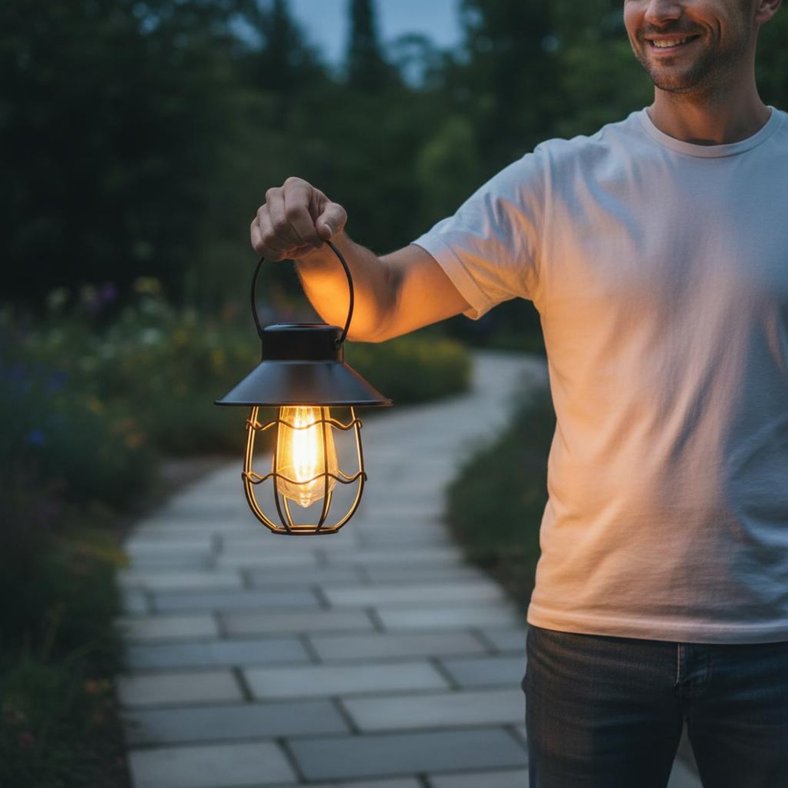 Wavy Frame Lantern Energy Savi - Outdoor Power For Lights บทวิจารณ์และราคา