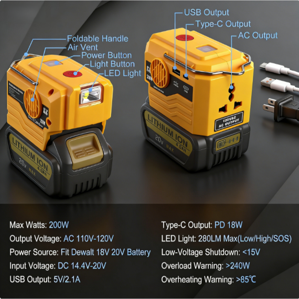 AC 110~220V Inverter Generator - Outdoor Power Adapter บทวิจารณ์และราคา